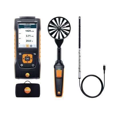Set Testo 440 - Sondes et Anémomètre multifonctions- TESTO - 0563 4406