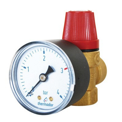 Soupape chauffage 3b avec mano FF1/2"- DIFF - 100014