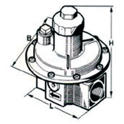 Régulateur de pression gaz FRS 500mb FF3- DUNGS - 070391