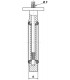 Robinet à papillon NF GAZ DN50- DIFF - 109707