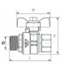 Vanne BS poignée papillon alu MF1/2"- DIFF - 110036