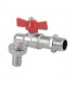 Robinet puisage BS raccord nez poignée papillon 1/2" 3/4"- DIFF - 110139