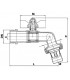 Robinet puisage BS raccord nez poignée papillon 1/2" 3/4"- DIFF - 110139