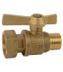 Robinet d'arrêt compteur droit M1/2"xFT3- DIFF - 110159