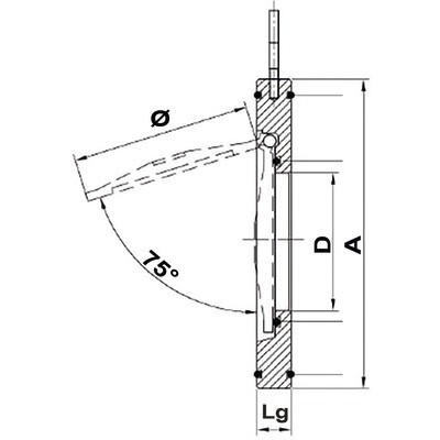 Clapet simple battant sandwich acier ino- DIFF - 110276