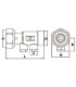 Clapet droit FT3/4"xM3/4" avec bouchon p- DIFF - 110299