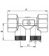 Clapet droit F3/4"xF3/4" avec bouchon pl- DIFF - 110305