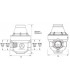 Réducteur ISOBAR FF3/4" capot laiton ISO- ITRON - ISO20FMG