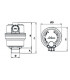 Purgeur auto MINILUFT compact sans clapet- RBM - 28270300