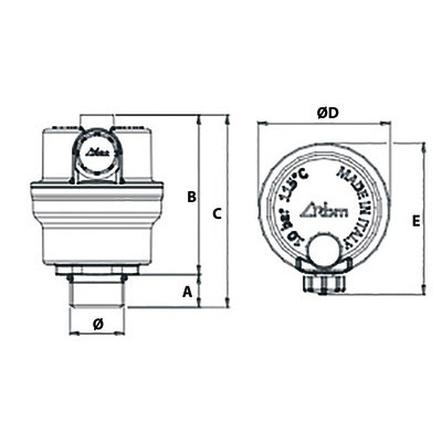 Purgeur auto MINILUFT compact sans clapet- RBM - 28270300