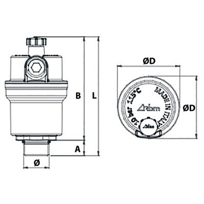 Purgeur automatique MINILUFT sans clapet- RBM - 28280400