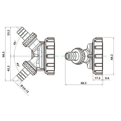 Connecteur de lavage et nettoyage d'inst- RBM - 23430500