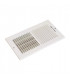 Grille murale soufflage acier blanc avec registre intégré SR 356- ALDES - 11050181