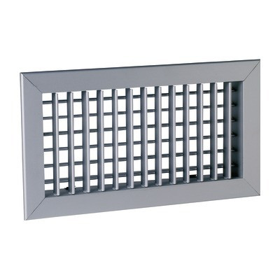 Grille double déflexion de soufflage en alu AC 102D fixation par clips- ALDES - 11050579