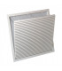 Grille reprise dalle de plafond ailettes inclinées filtre AG637- ALDES - 11050681