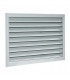 Grille extérieure murale en alu anodisé pour air neuf / vicié AG 638- ALDES - 11052015