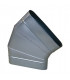 Coude horizontal 45° oblong galva CHO- ALDES - 11063168