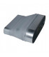 Réduction oblongue tangentielle sur plat galvanisé ROTP- L950 x H320/l645 x h265- ALDES - 11064295