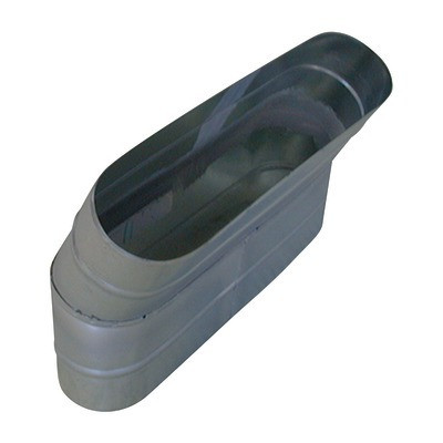 Coude vertical oblong galvanisé 30° CVO- ALDES - 11066326