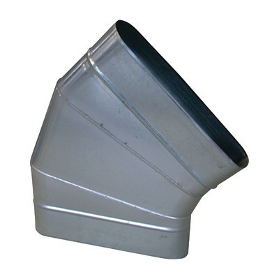 Coude horizontal 45° oblong galva CHO- ALDES - 11066332