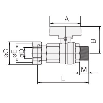 Vanne compteur ASTER- EFFEBI - 2162R424
