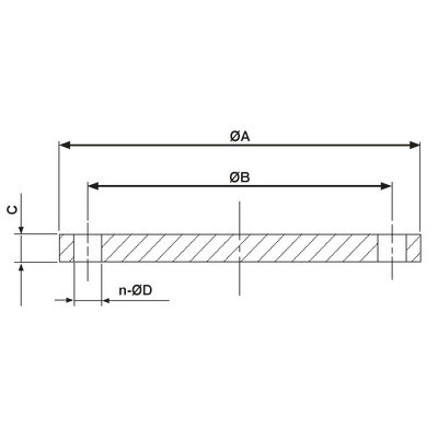 Bride pleine acier DN50- DIFF - 110998