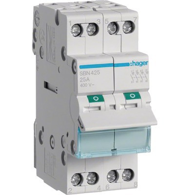 Interrupteur modulaire 4 pôles 32A- HAGER - SBN432