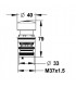 Tête p50 panneau douche aluminium- PRESTO - 1221