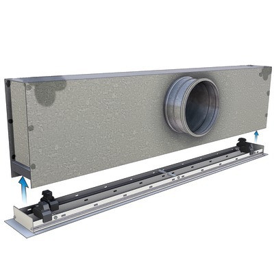 Plénum isolé P94AC pour KLN 2 fentes lg- NATHER - 549509