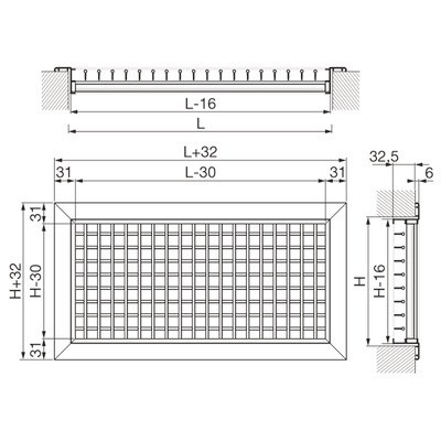 Grille de souffage double déflection AD2- NATHER - 977074