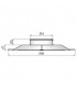 Diffuseur plaque Design LCP 600X600 D.25- NATHER - 492999