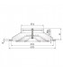 Diffuseur circulaire à cône KU6 réglable- NATHER - 998179