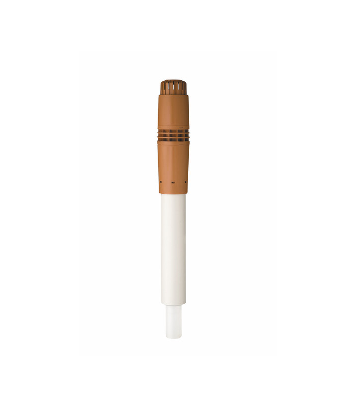 Terminal vertical ROLUX gaz concentrique 80/125 ocre - UBBINK - 184115