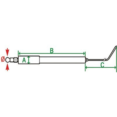 Électrode allumage WG5- DIFF pour Weishaupt - 23220014217