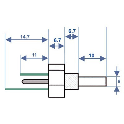 Sonde NTC- DIFF pour Baxi-Roca - 122155310  - (X2)