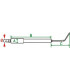 Électrode courte- DIFF pour Buderus - 95242360015  - (X2)