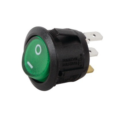 Interrupteur unipolaire Ø23 lumineux ver- DIFF pour Bosch - 87168249040