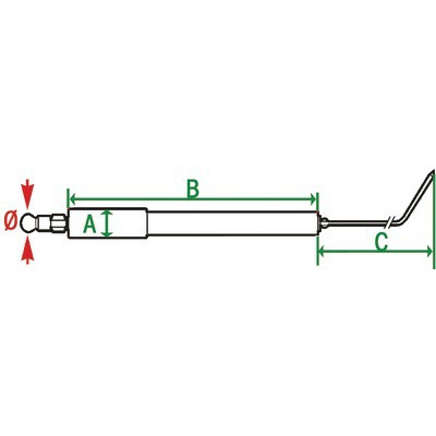 Électrode spécifique ABF 10- DIFF pour Bentone - 11593701  - (X2)