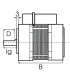 Moteur de brûleur EB 95 C35/2 90 W- BENTONE - 92090401