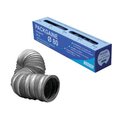 Gaine PVC souple Ø125mm x 20m dévidoir- DIFF - 50242