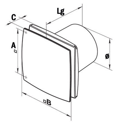 Aérateur mur/plafond DESIGN 100KT- NATHER - 549019