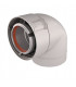 Coude 90° ALU/PVC blanc UBBINK Ø80/125mm- UBBINK - 229521