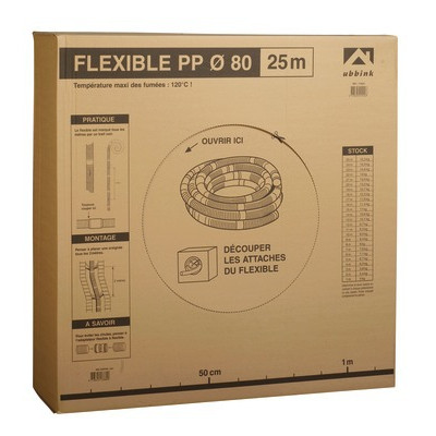 Conduit Ø60mm PPTL flexible 25M- UBBINK - 330477  - (X25)