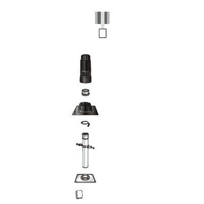 Kit renolux d80 plafond noir- UBBINK - 184430