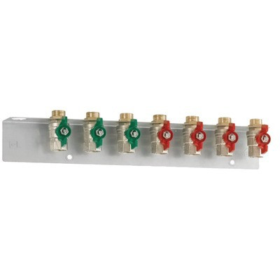 Rail et jeu de 7 vannes à boisseau- DANFOSS - 145H3938