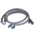 Flexible fioul coudé 1000mm avec 2 raccords- DIFF - 602161