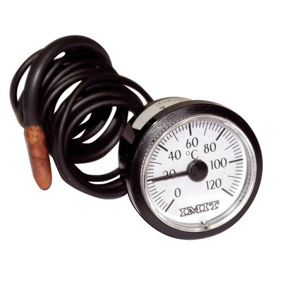 Thermomètre rond Ø 58mm, capillaire  900mm, 0/120°C- DIFF - 606041