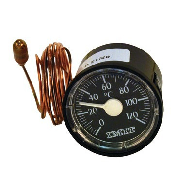 Thermomètre rond Ø 43mm, capillaire 1500mm, 0/120°C- DIFF - 606051