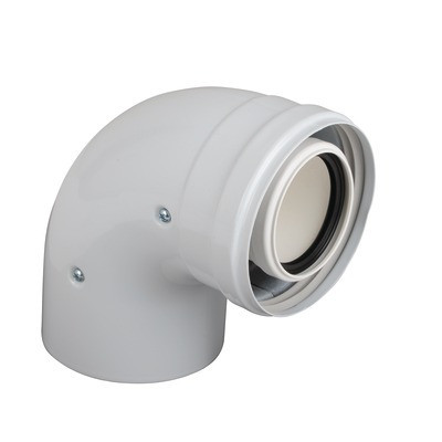 Coude coaxial 90° M/F 60/100 INT PP.- COSMOGAS - 62617234