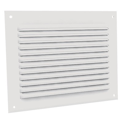 Grille à auvents en aluminium prélaqué blanc GA BL 200 x 200- ANJOS - 6705